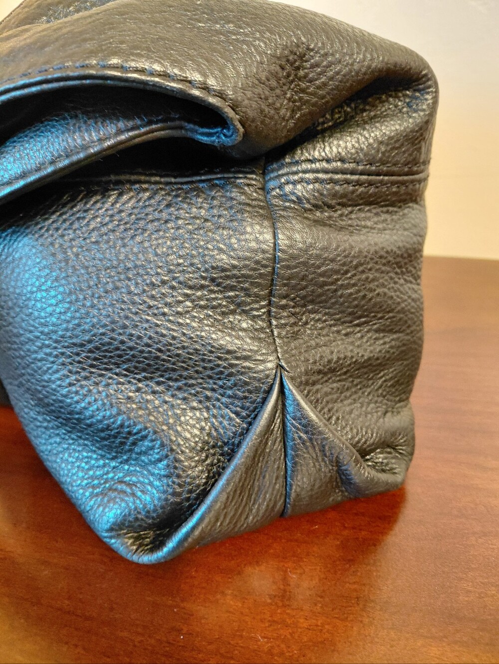 Michael Kors Austin Large Black Pebbled Leather Slouchy Hobo Bag - Picture 7 of 11